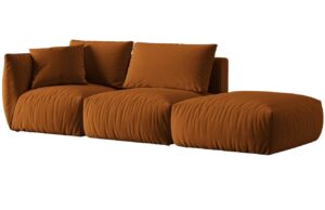 Micadoni Sametová pohovka Chris 315 cm