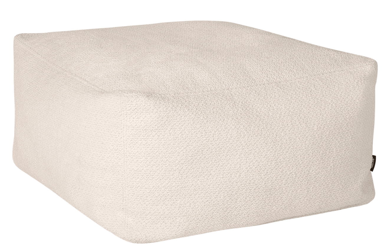 noo.ma Bouclé puf Keno 63 x 63 cm