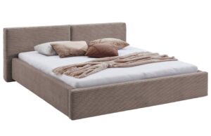 Meise Möbel Manšestrová postel Cube 160 x 200 cm s úložným prostorem