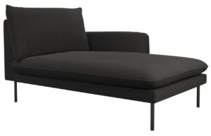 Cosmopolitan Design Černá bouclé lenoška Vienna 170 cm