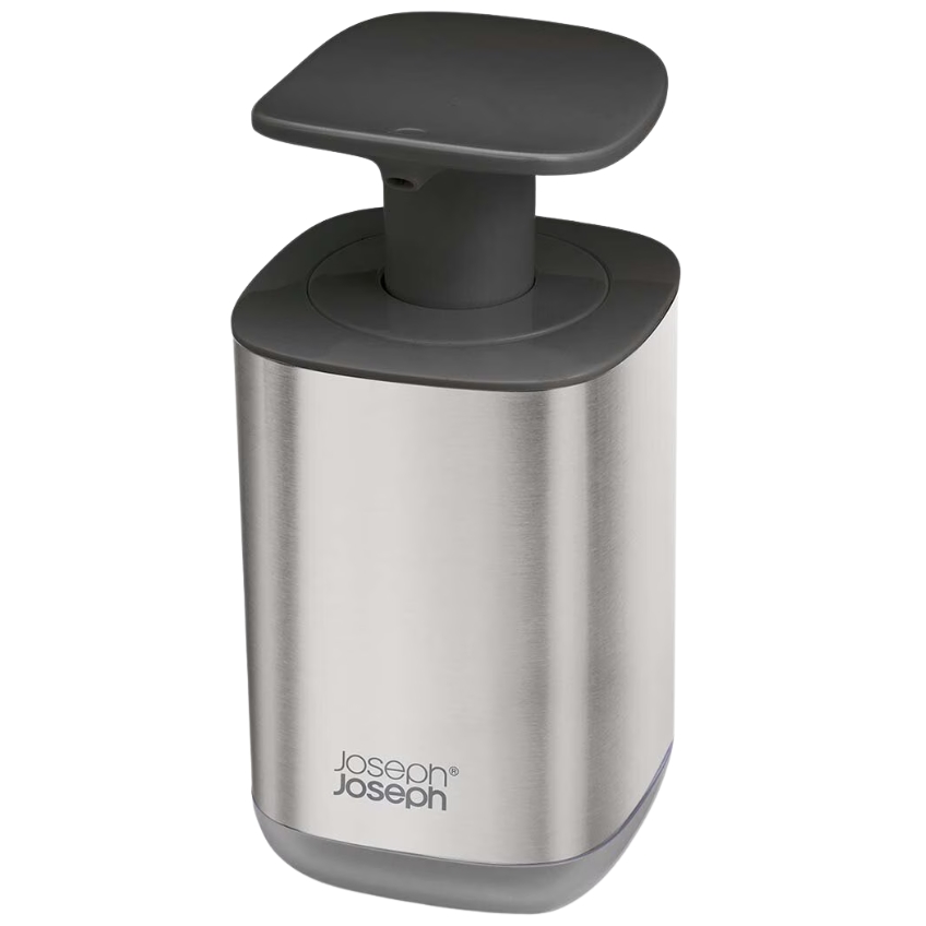 Joseph Joseph Černo-stříbrný dávkovač mýdla Presto