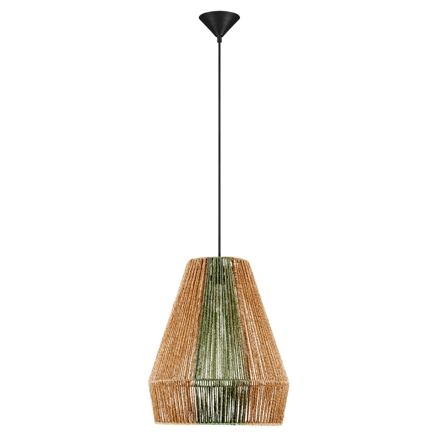 Nova Luce Zelené závěsné světlo Dena 39 cm