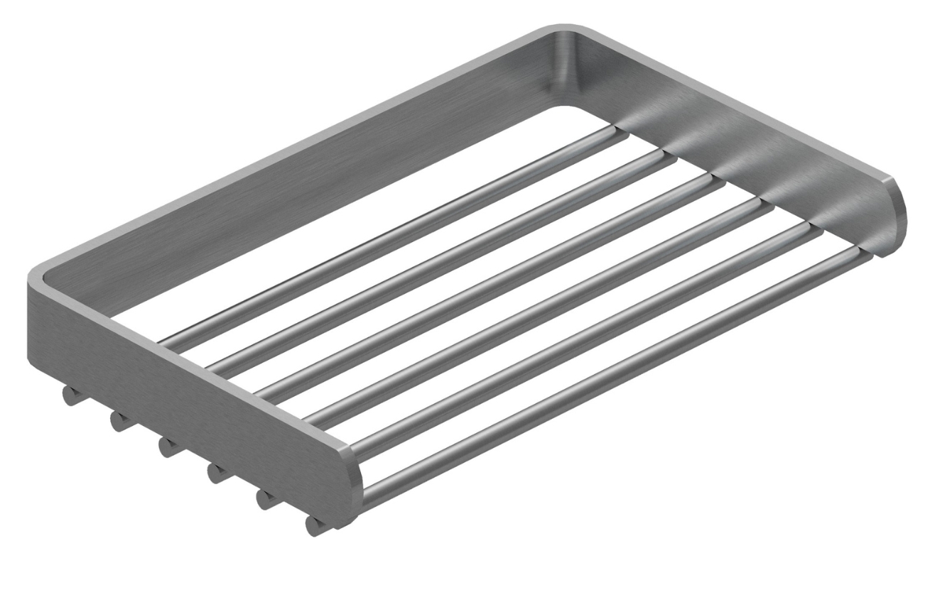 Cosmic Stříbrná kovová koupelnová polička Logic