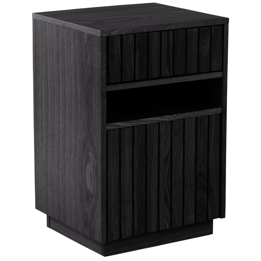 Jotex Černý dřevěný noční stolek EIRA 40 x 35 cm