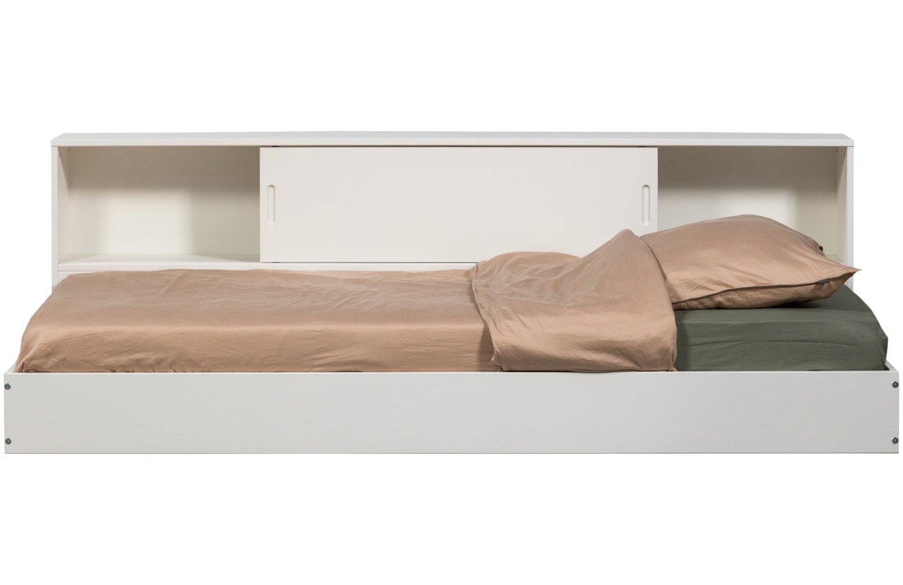 WOOOD Bílá dřevěná postel Carter 90 x 200 cm