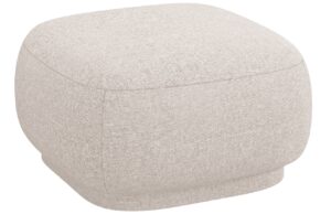 Cosmopolitan Design Béžová čalouněná podnožka Camden 65 x 65 cm