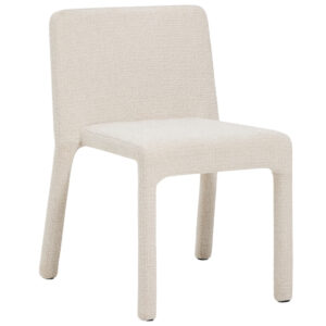 Kave Home Béžová čalouněná jídelní židle Loria