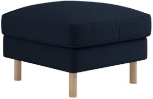 Micadoni Tmavě modrá sametová podnožka Eden 64 x 64 cm