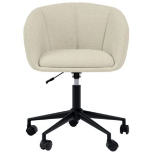 Somcasa Béžová čalouněná otočná konferenční židle Arizona