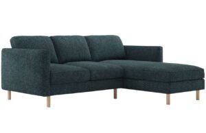 Micadoni Modrá rohová pohovka Eden 250 cm