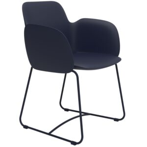 VONDOM Modré plastové zahradní křeslo PEZZETTINA