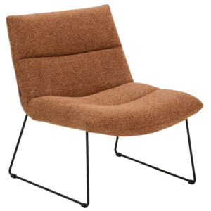 Kave Home Terakotově červené čalouněné křeslo Asen