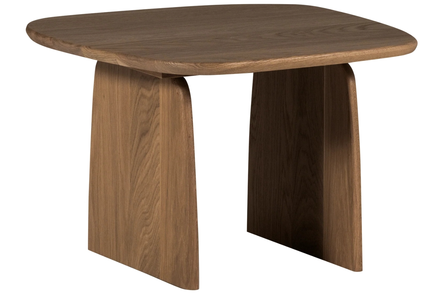 WOOOD Hnědý dubový konferenční stolek Tablo 60 x 60 cm