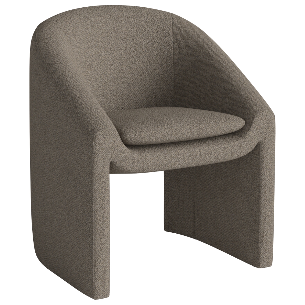 Bolia Světle hnědá bouclé jídelní židle Mielo