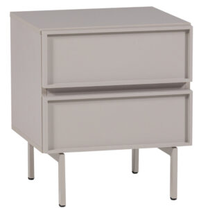 WOOOD Světle šedý noční stolek Tours 45 x 42 cm