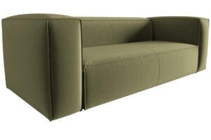 Cosmopolitan Design Zelená sametová trojmístná pohovka Mackay 200 cm