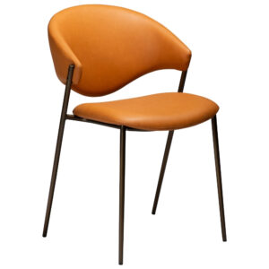 ​​​​​Dan-Form Oranžová koženková jídelní židle DAN-FORM Zone