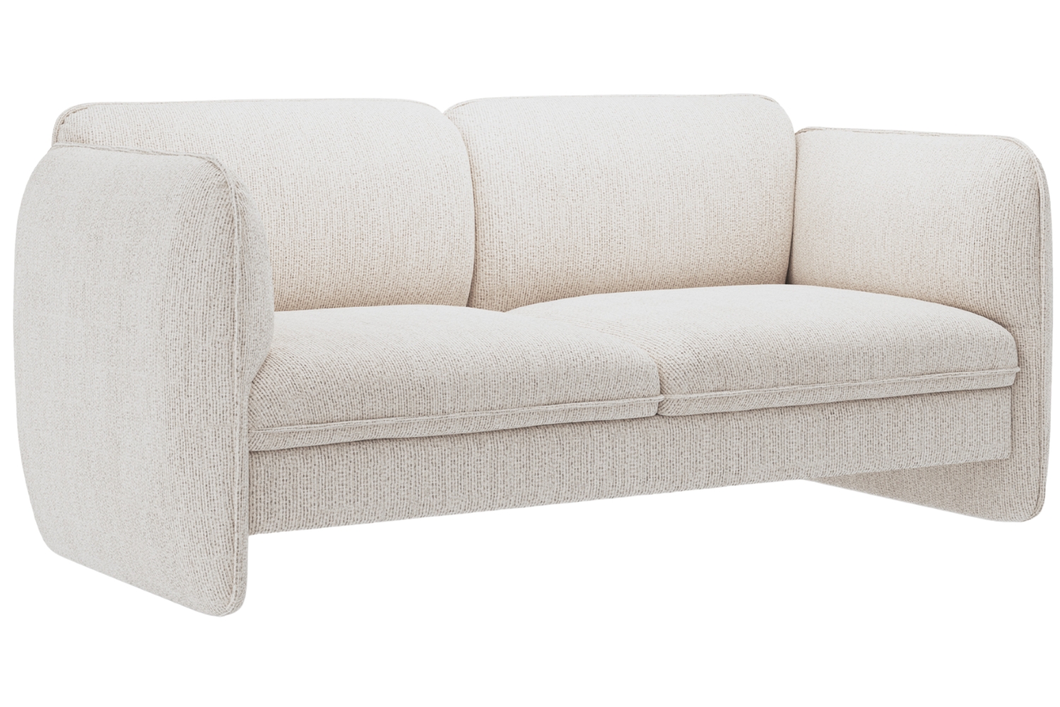 Micadoni Světle béžová dvoumístná pohovka Georgia 168 cm