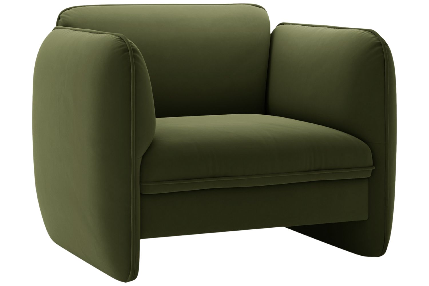Micadoni Zelené sametové křeslo Georgia
