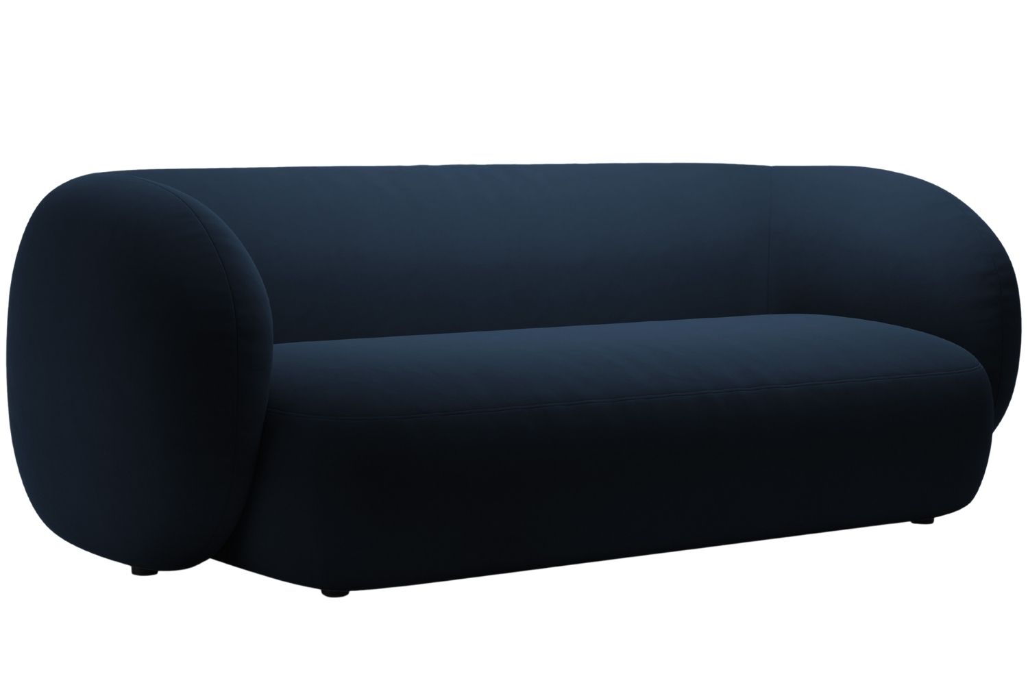 Micadoni Královsky modrá sametová trojmístná pohovka Kate 213 cm