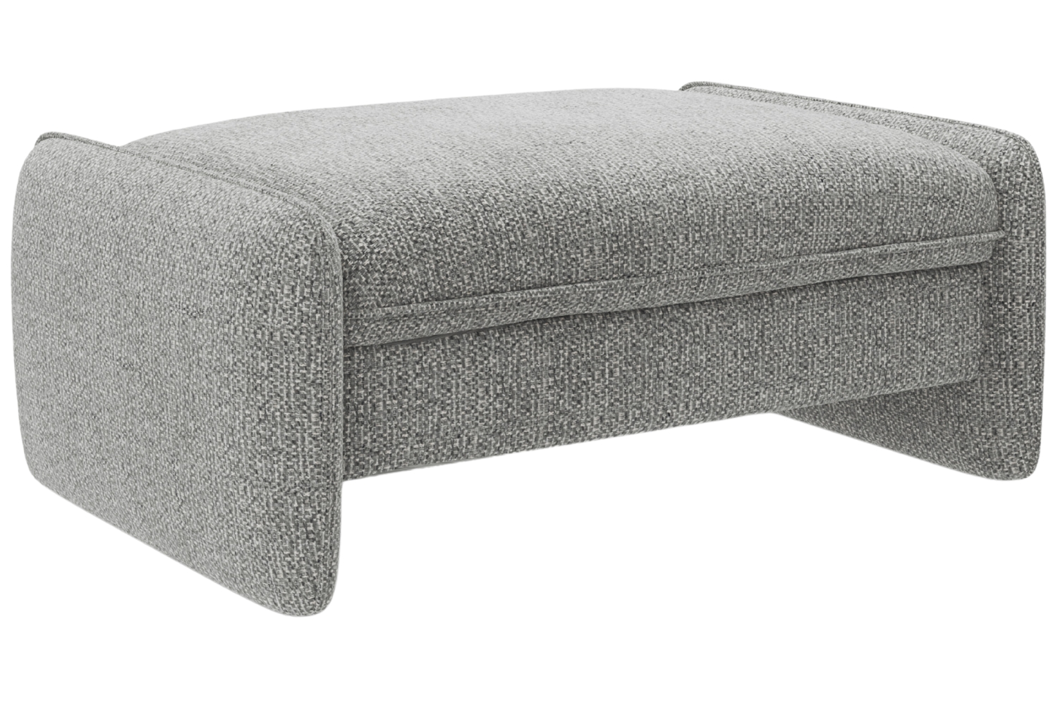 Micadoni Šedá podnožka Georgia 115 x 70 cm