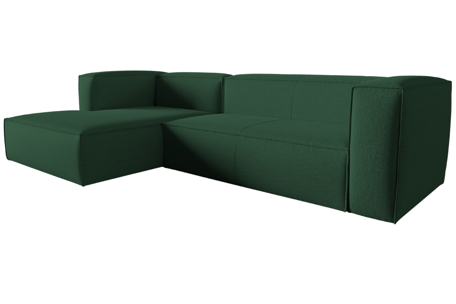 Cosmopolitan Design Zelená rohová pohovka Mackay 282 cm