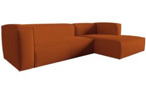 Cosmopolitan Design Terakotově oranžová rohová pohovka Mackay 282 cm