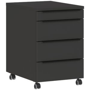 Germania Tmavě šedý pojízdný kontejner Mailand 42 x 60 cm