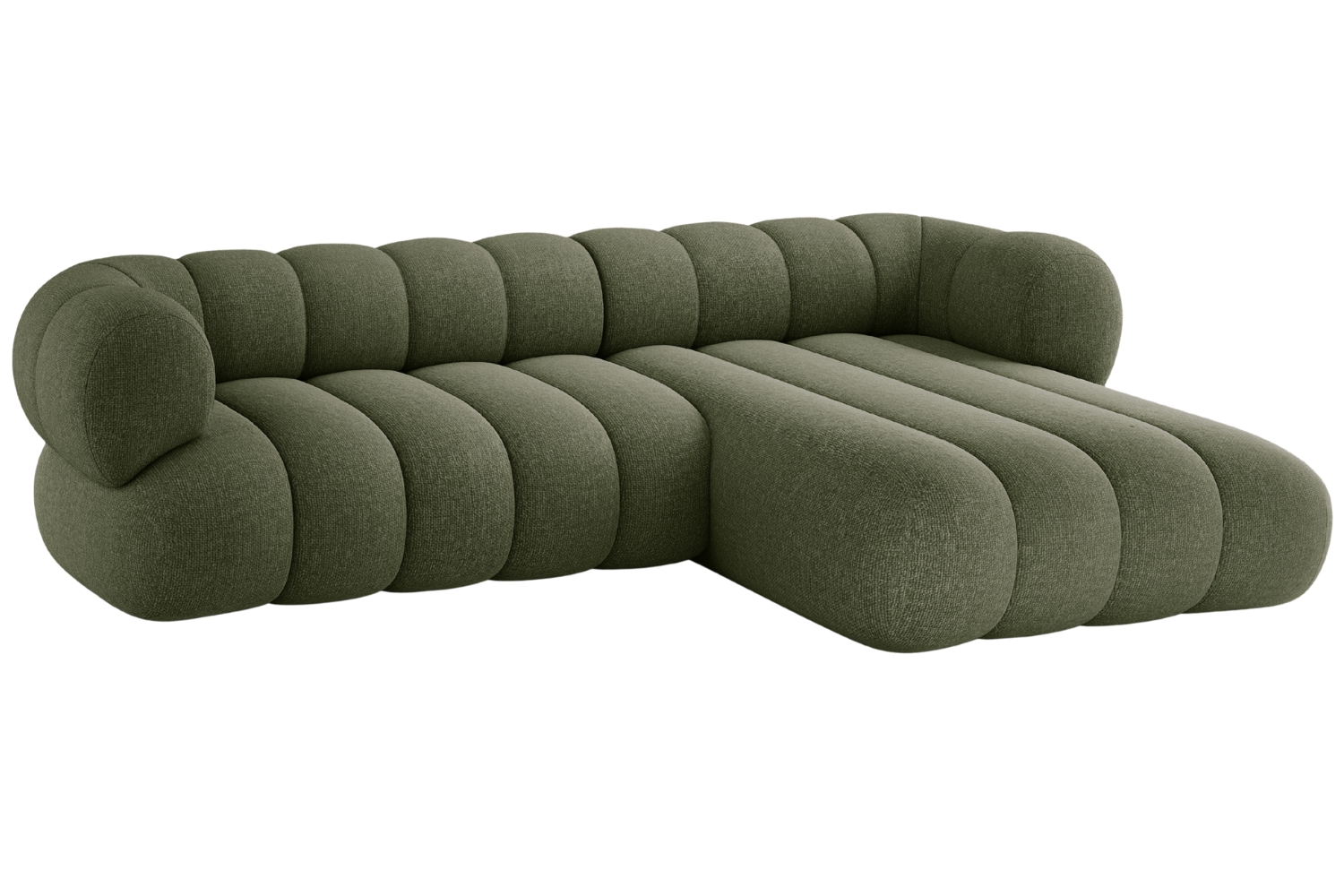 Cosmopolitan Design Zelená rohová pohovka Koge 270 cm