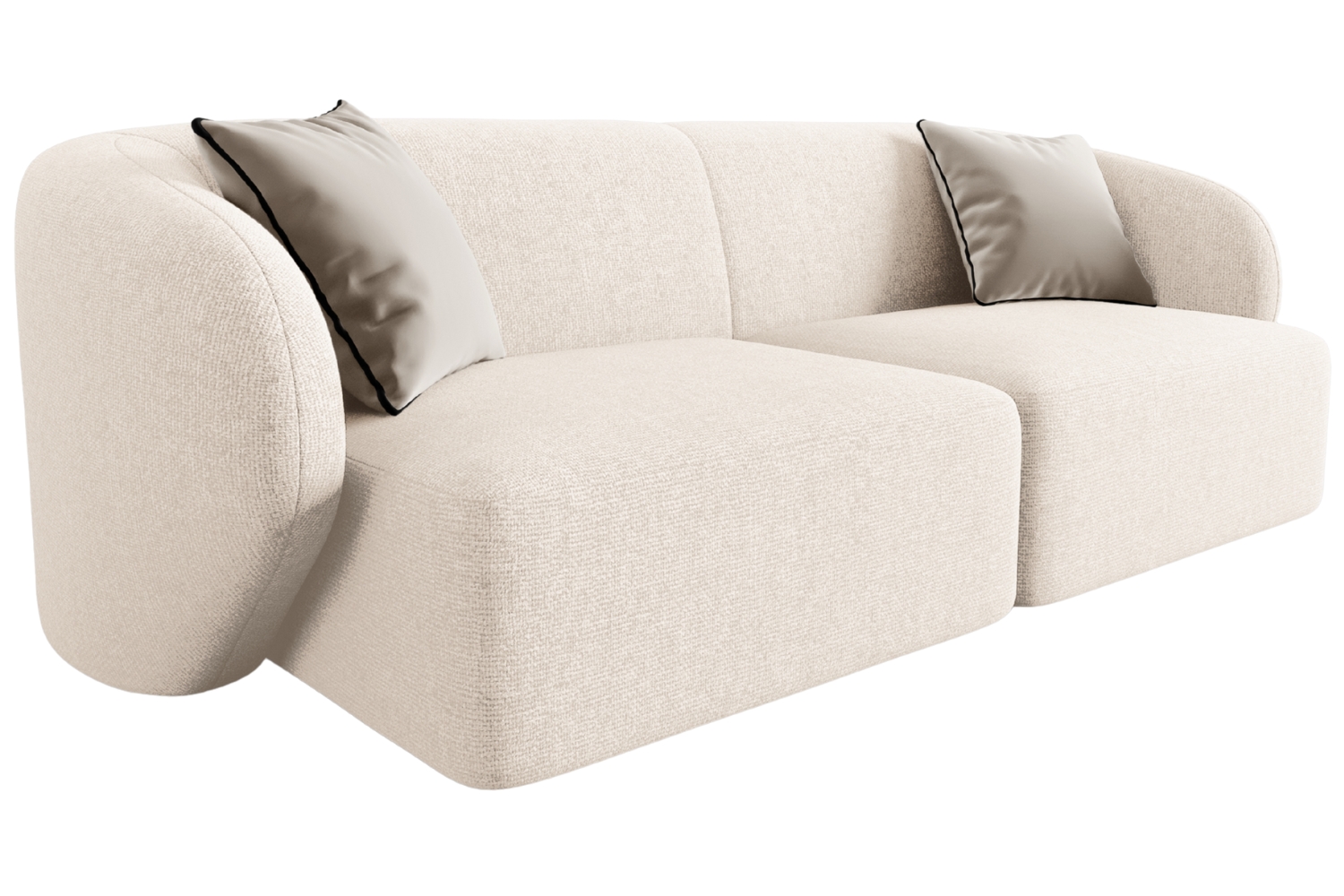 Maison Heritage Světle béžová dvoumístná pohovka Chiara 188 cm