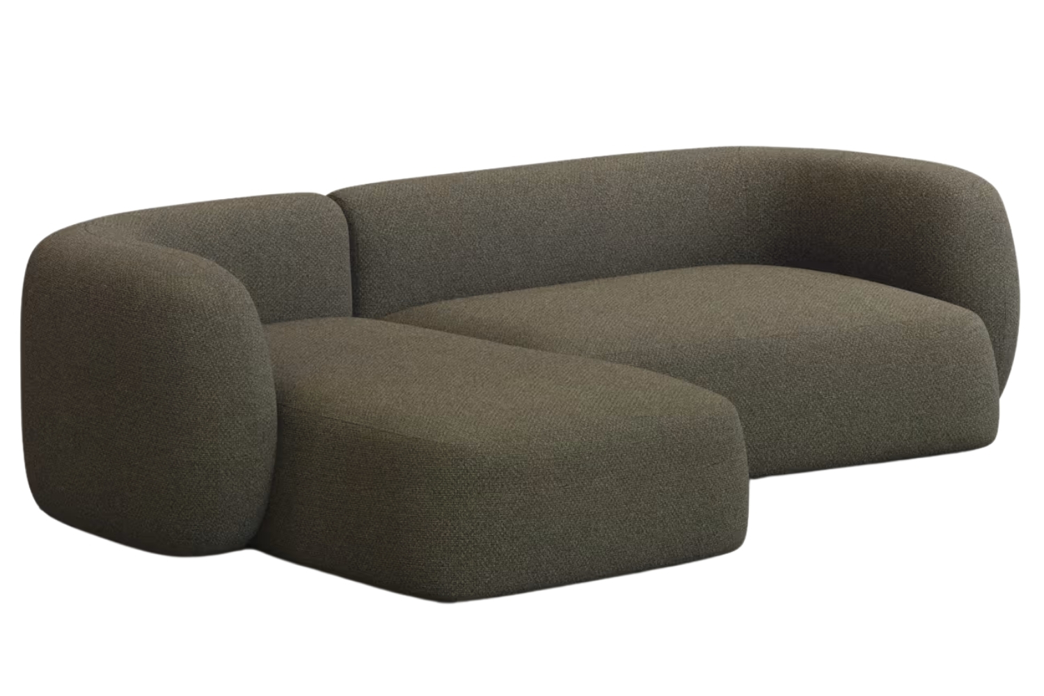 Kave Home Zelená rohová pohovka Martina 287 cm