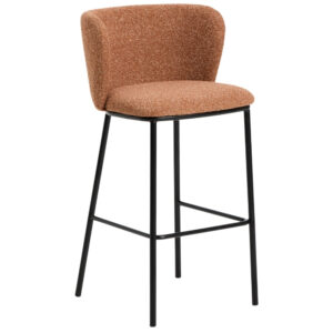 Kave Home Terakotová barová židle Ciselia 75 cm