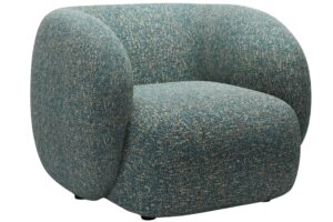 Modré čalouněné křeslo MICADONI Kate