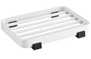 YAMAZAKI Bílá kovová miska na mýdlo Tower