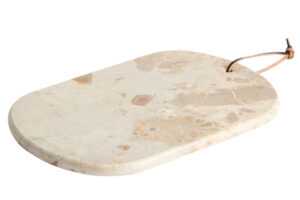 Kave Home Béžové mramorové servírovací prkénko Orlina 35 x 23 cm