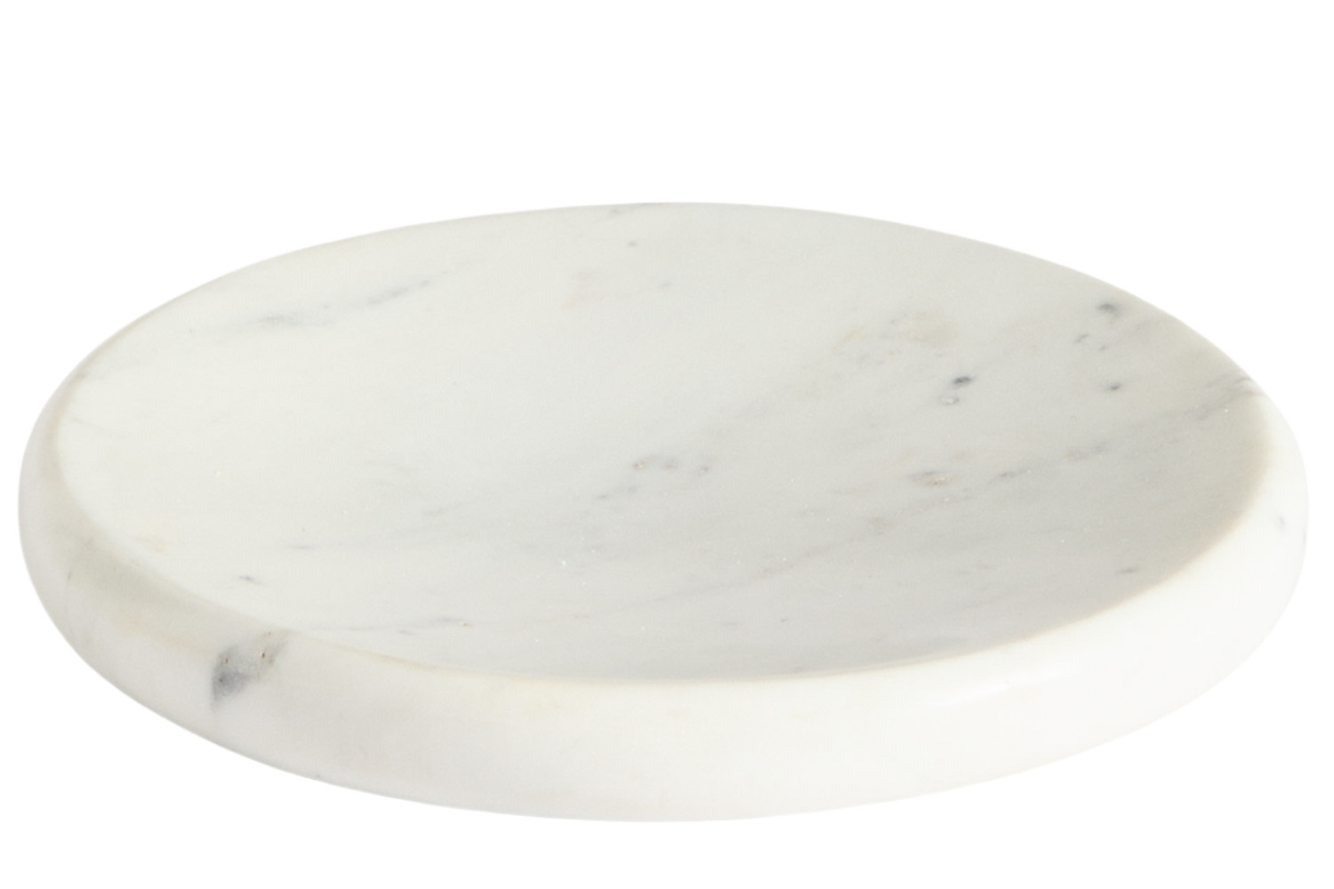 Kave Home Bílý mramorový podnos Obena Ø 25 cm