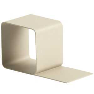 Kave Home Béžová kovová zarážka na knihy Mistra 10 cm