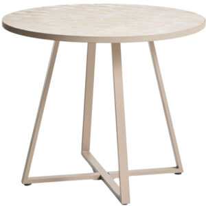 Kave Home Béžový zahradní bistro stolek Tella Ø 90 cm