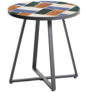 Kave Home Barvený zahradní stolek Tella Ø 45 cm