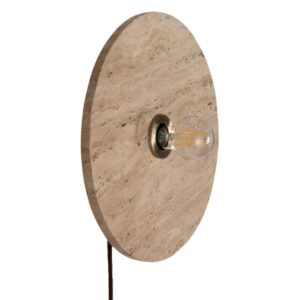 Micadoni Travertinové nástěnné světlo Doris 35 cm