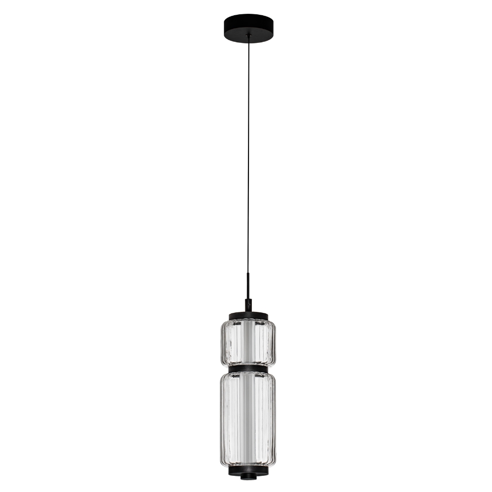 Nova Luce Skleněné závěsné LED světlo Liessa 12 cm