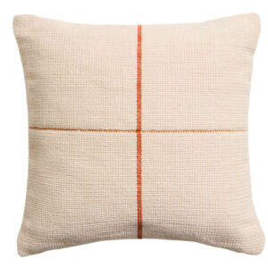Kave Home Oranžový povlak na polštář Atima 45 x 45 cm
