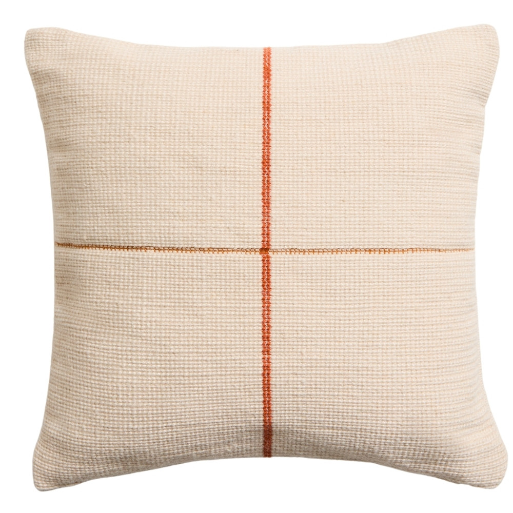 Kave Home Oranžový povlak na polštář Atima 45 x 45 cm