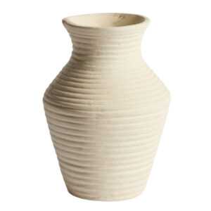 Kave Home Béžová váza Pria 25 cm