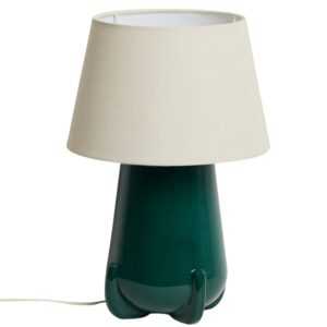 Kave Home Zelená keramická stolní lampa Odra