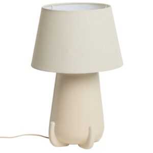 Kave Home Béžová keramická stolní lampa Odra