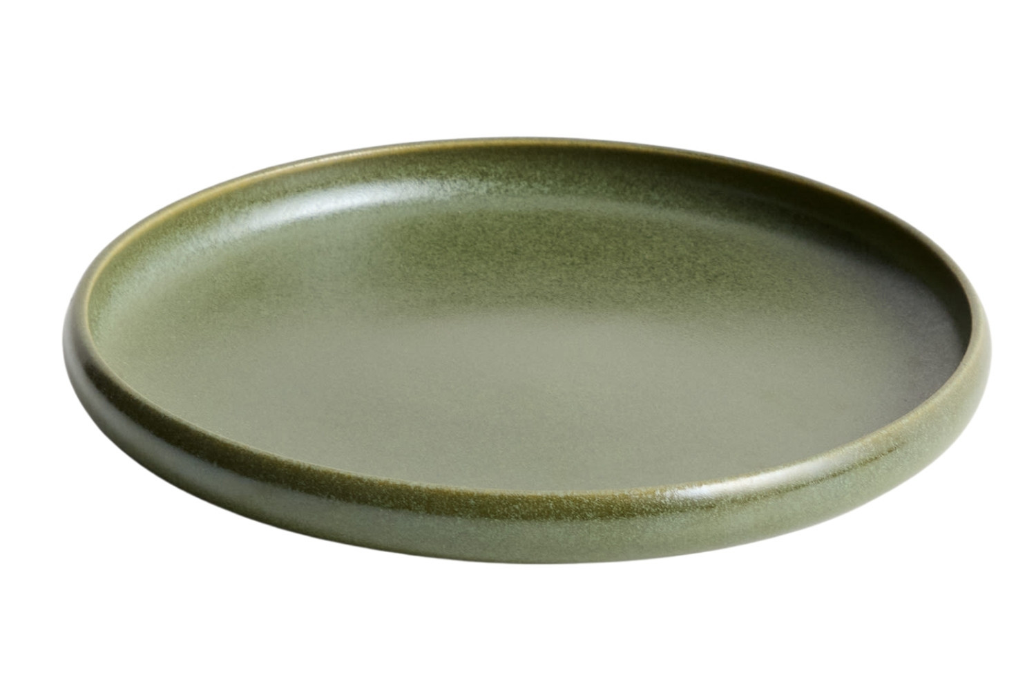 Kave Home Zelený keramický dezertní talíř Uilo 21 cm
