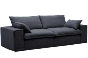 Kave Home Tmavě šedá pohovka Anarela 280 cm s odnímatelným potahem