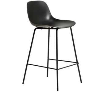 Kave Home Černá plastová barová židle Altea 65 cm