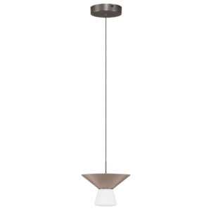 Nova Luce Světle hnědé závěsné LED světlo Baris 22 cm